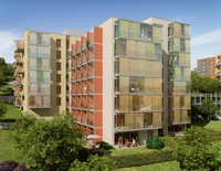 Praha 4- bytov� domy Bohdalec